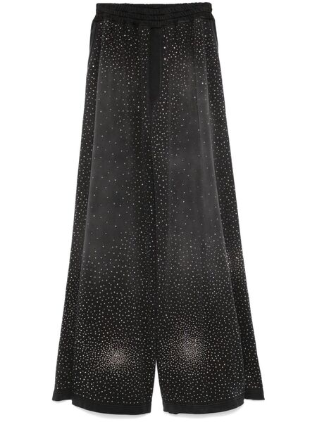  Giuseppe Di Morabito Rhinestone-embellished Palazzo Pants - Black 