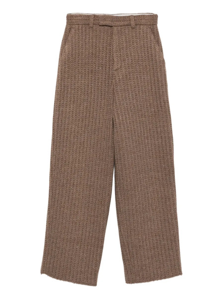  Giuseppe Di Morabito Ribbed-knit Trousers - Brown 
