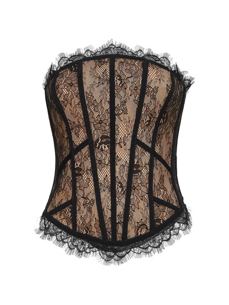  Giuseppe Di Morabito Scalloped Strapless Top - Neutrals 