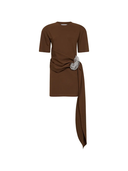  Giuseppe Di Morabito Short-sleeve Mini Dress - Brown 