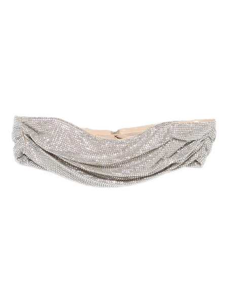  Giuseppe Di Morabito Strapless Rhinestone Top - Silver 