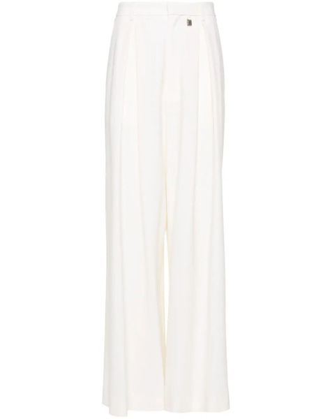 Giuseppe Di Morabito Wool Flared Trousers - Neutrals 