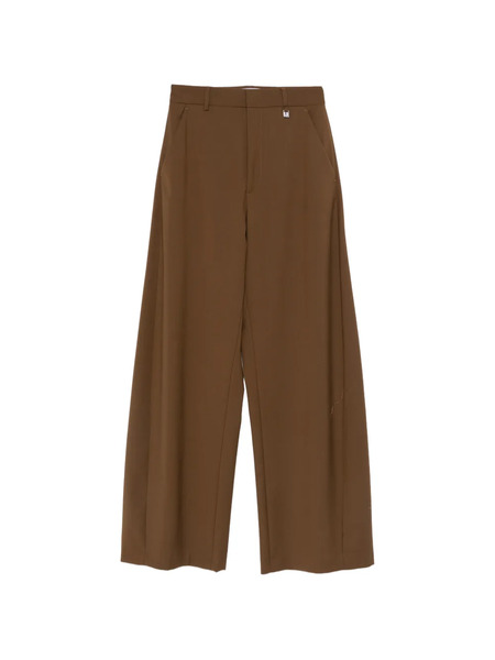  Giuseppe Di Morabito Wool Wide-leg Trousers - Brown 