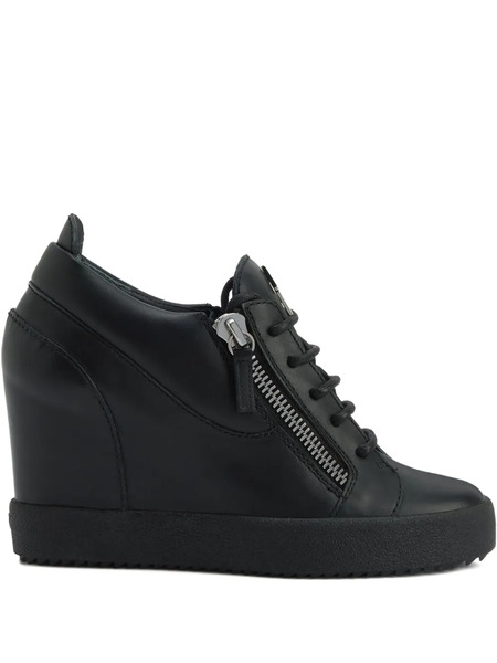  Giuseppe Zanotti Addy Wedge Zip-detail Sneakers - Black 