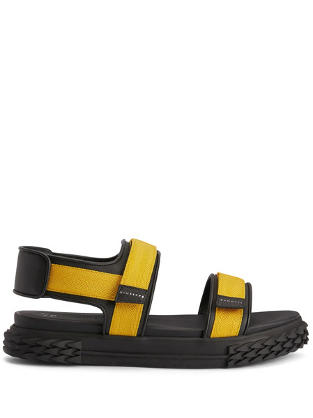  Giuseppe Zanotti Blabber Gummy Touch-strap Sandals - Black 