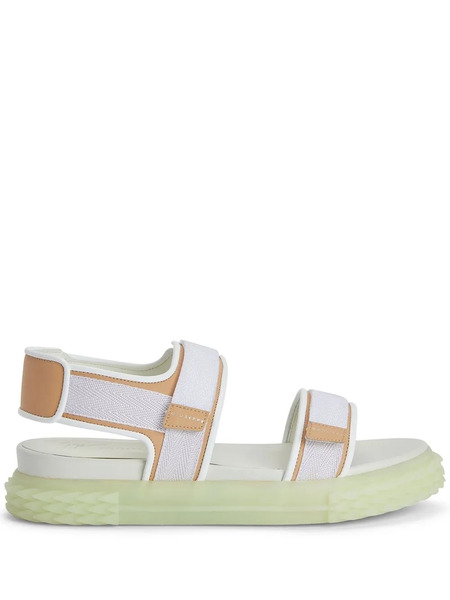  Giuseppe Zanotti Blabber Gummy Touch-strap Sandals - White 