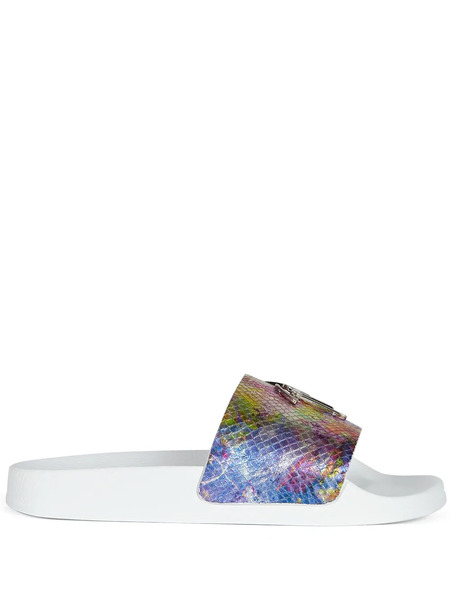  Giuseppe Zanotti Brett Python-effect Slides - Blue 