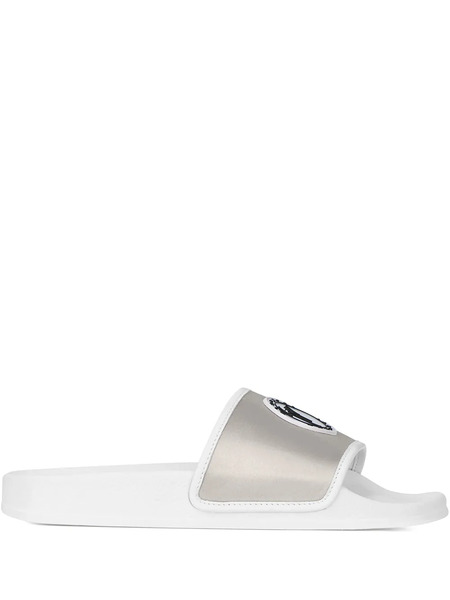  Giuseppe Zanotti Brett Satin Slides - White 