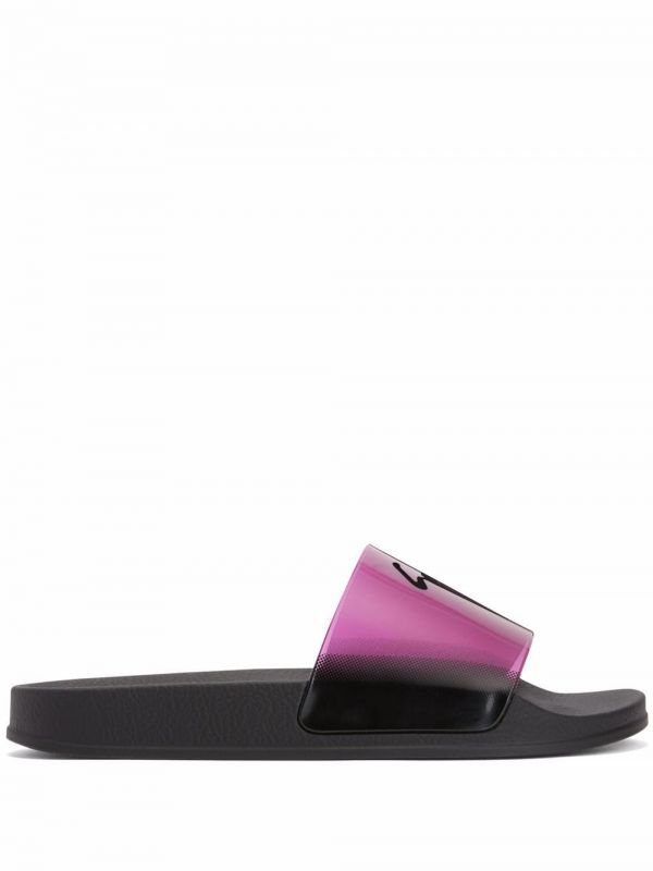  Giuseppe Zanotti Brett Signature Slides - Pink 