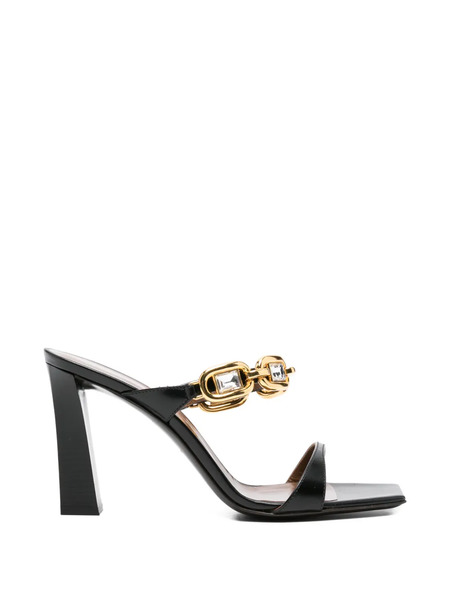  Giuseppe Zanotti Chain Embellished Sandals - Black 