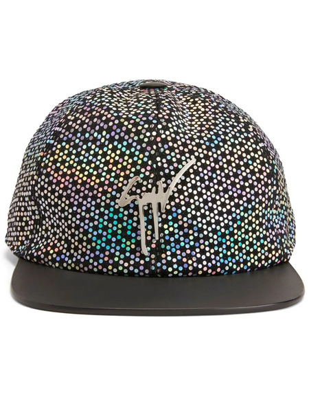  Giuseppe Zanotti Cohen Sequin-embellished Baseball Cap - Black 