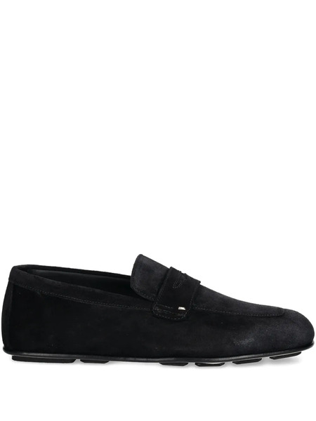  Giuseppe Zanotti Cristophe Suede Loafers - Black 