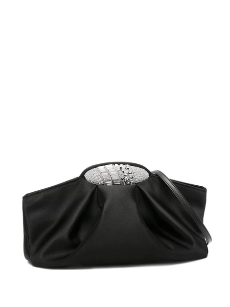  Giuseppe Zanotti Crystal-embellished Silk Clutch - Black 