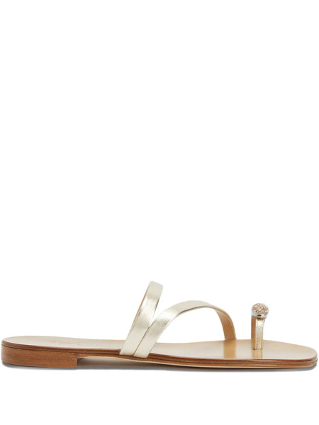  Giuseppe Zanotti Febe Crystal Embellished-toe Sandals - Gold 