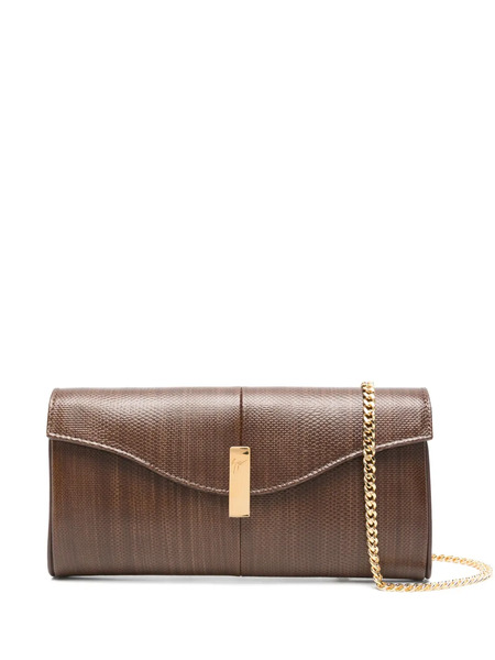  Giuseppe Zanotti Flutie Clutch Bag - Brown 