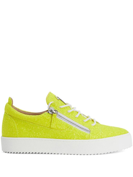  Giuseppe Zanotti Gail Glitter Sneakers - Yellow 
