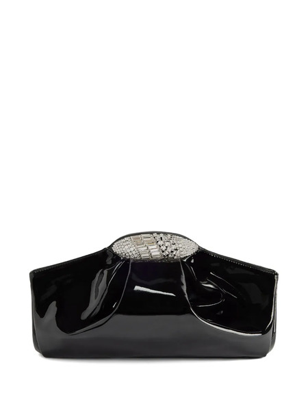  Giuseppe Zanotti Gz Dumpling Goatskin Clutch Bag - Black 