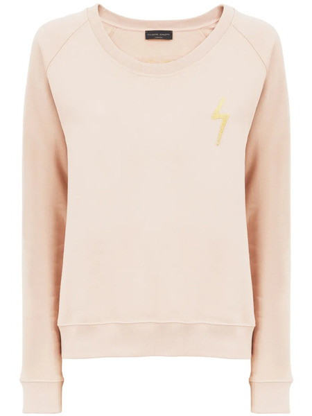  Giuseppe Zanotti Hanane Logo-embroidered Cotton Sweatshirt - Neutrals 