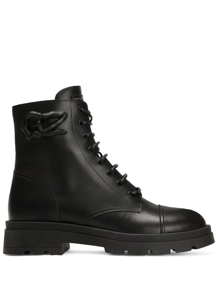  Giuseppe Zanotti Harlock Zalì Combat Boots - Black 