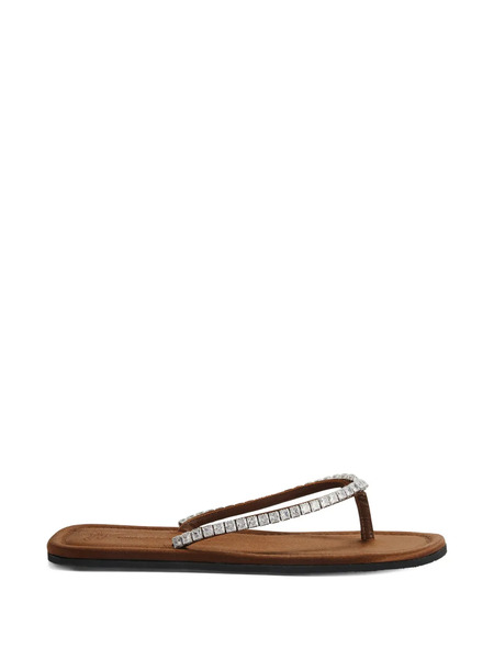  Giuseppe Zanotti Hatsumomo Rhinestone-embellishment Sandals - Brown 