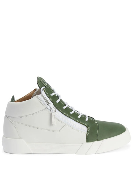  Giuseppe Zanotti High-top Zip-up Sneakers - White 
