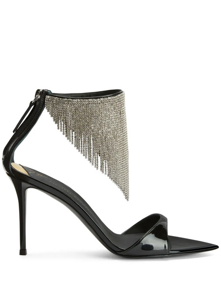  Giuseppe Zanotti Intriigo Crystal Open-toe Sandals - Black 