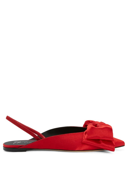  Giuseppe Zanotti Johanna Bow-detail Pumps - Red 