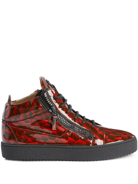  Giuseppe Zanotti Kriss Mid-top Sneakers - Red 