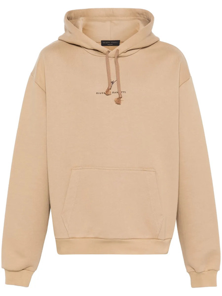  Giuseppe Zanotti Lr-63 Drawstring Hoodie - Brown 