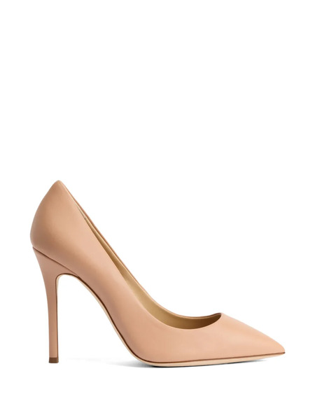  Giuseppe Zanotti Lucrezia Leather Court Shoes - Neutrals 