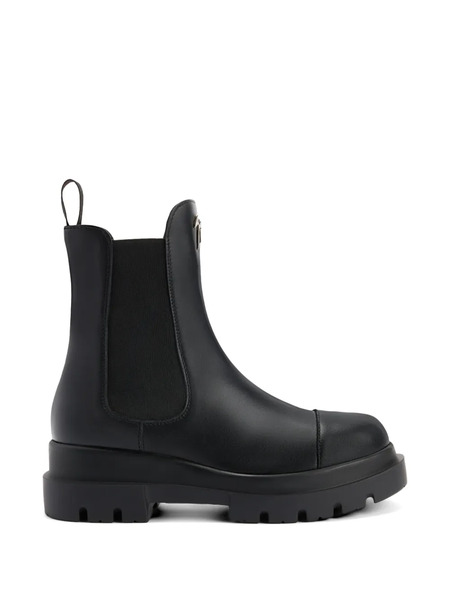  Giuseppe Zanotti Lybbi Elastic Leather Boots - Black 