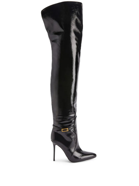  Giuseppe Zanotti 105mm Frannie High Above-knee Boots - Black 