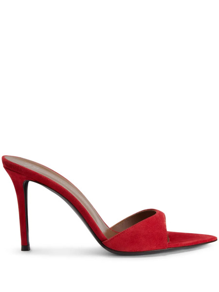  Giuseppe Zanotti 90mm Intriigo Mules - Red 