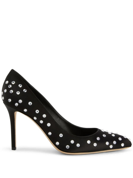  Giuseppe Zanotti 90mm Jakye Precious Pumps - Black 