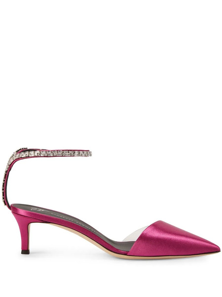  Giuseppe Zanotti 50mm Xenya Crystal Pumps - Pink 