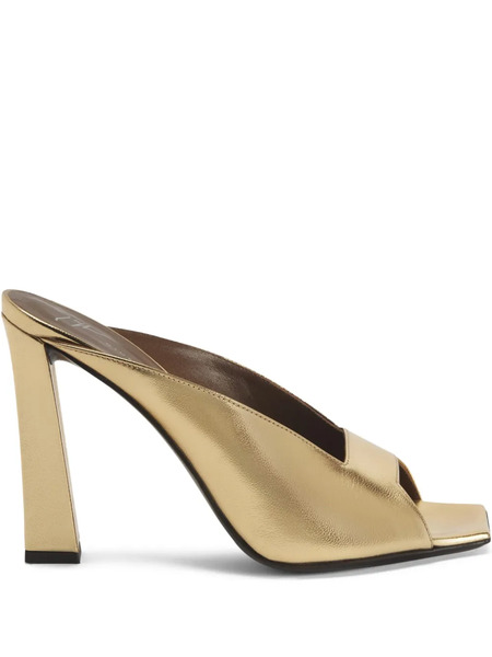  Giuseppe Zanotti Mya Leather Mules - Gold 
