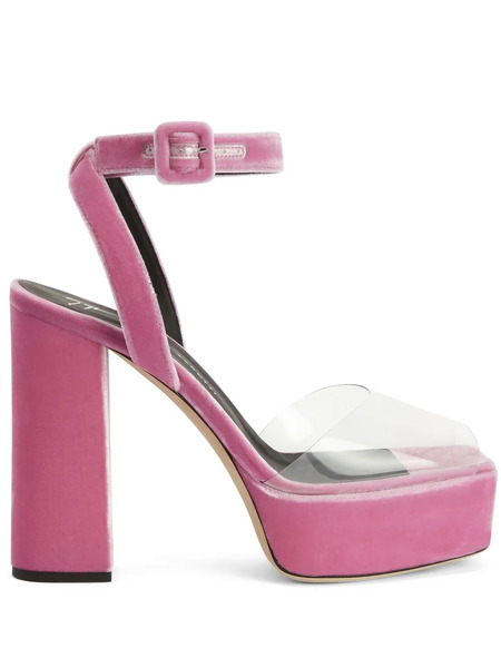  Giuseppe Zanotti New Betty Plexi Sandals - Pink 