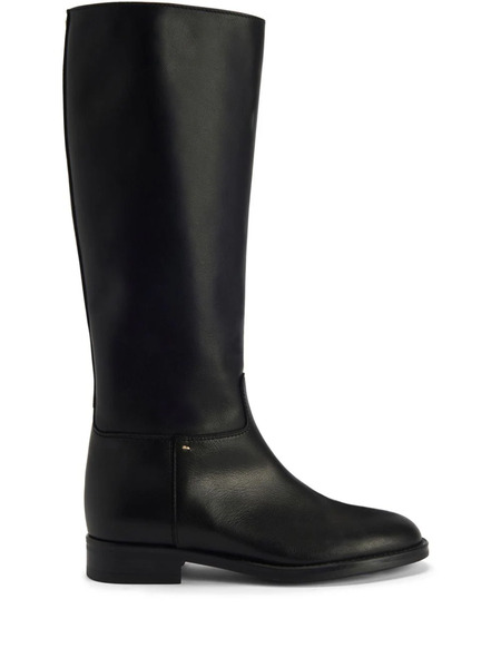  Giuseppe Zanotti Nourine Leather Mid-calf Boots - Black 