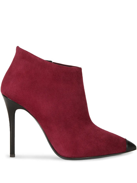  Giuseppe Zanotti Pointed Leather Ankle Boots - Red 