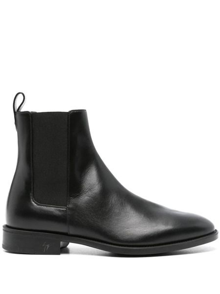  Giuseppe Zanotti Ryim Leather Chelsea Boots - Black 