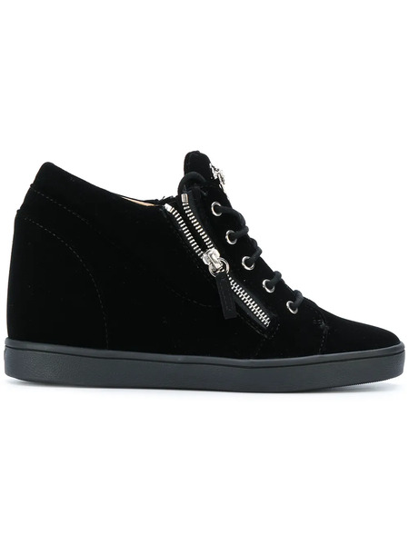  Giuseppe Zanotti Sonya Wedge Sneakers - Black 