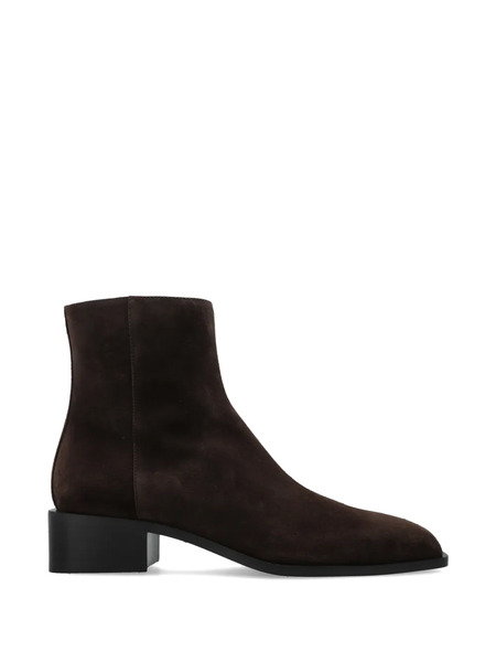  Giuseppe Zanotti Square Toe Zipped Boots - Brown 