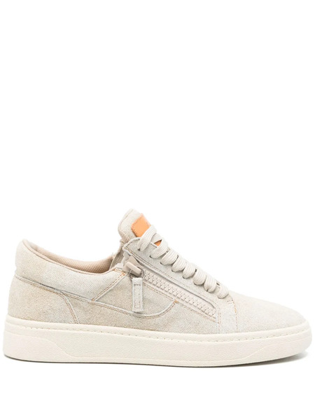  Giuseppe Zanotti Suede Sneakers - Neutrals 