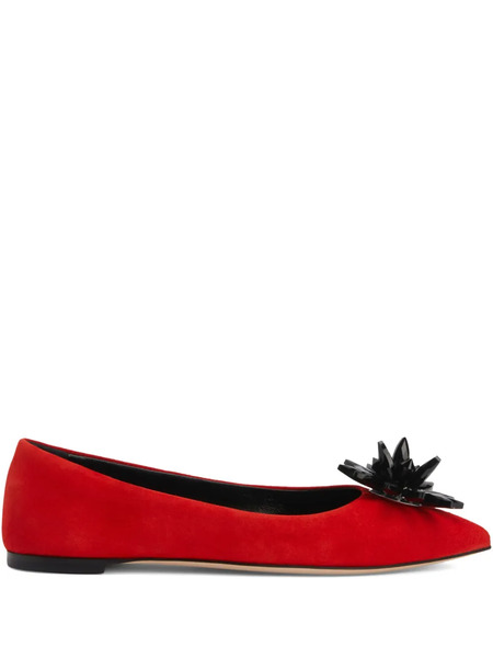  Giuseppe Zanotti Valliee Ballet Flats - Red 