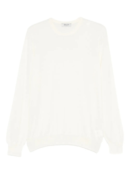  Giuuno Long-sleeve Crewneck Sweater - Neutrals 