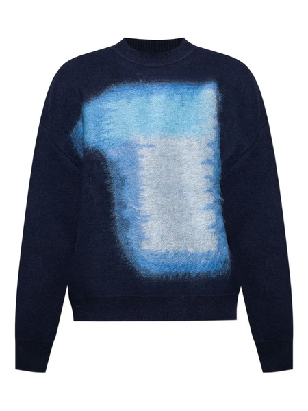  Givenchy Abstract-print Sweater - Blue 