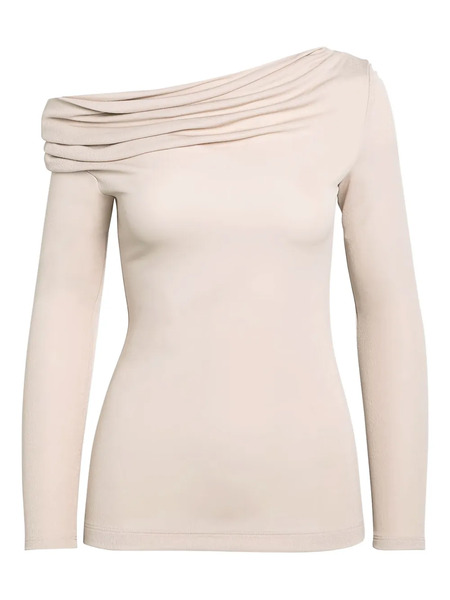  Givenchy Asymmetric Draped Top - Neutrals 
