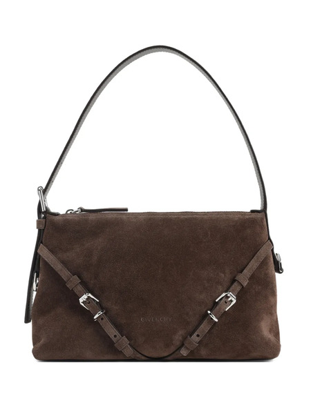  Givenchy Buckle-detail Shoulder Bag - Brown 