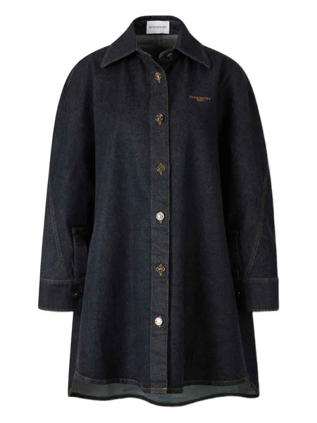  Givenchy Button-fastening Denim Shirt - Blue 