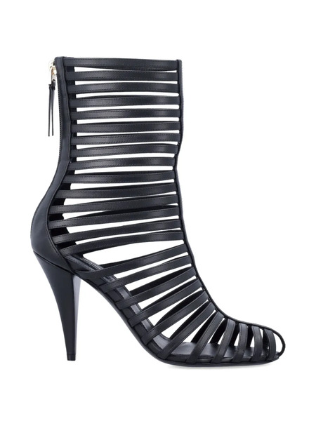  Givenchy Cage Ankle Boots In Leather - Black 